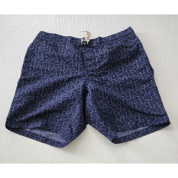 Uniqlo Board Shorts Men’s XL Navy Polyester Lined Drawstring Swimwear Pockets - Picture 1 of 9